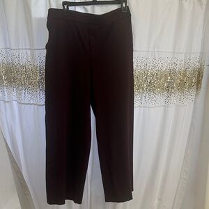 Nine West Deep Brown Wide-Leg Pants